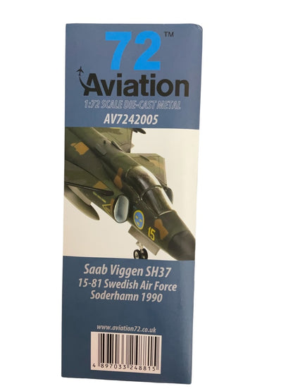 1/72 Aviation72 (AV72-42005) Saab SH37 Viggen (15-81) Soderhamn 1990 Swedish Air Force (Limited Edition of Only 408) 2016 Release