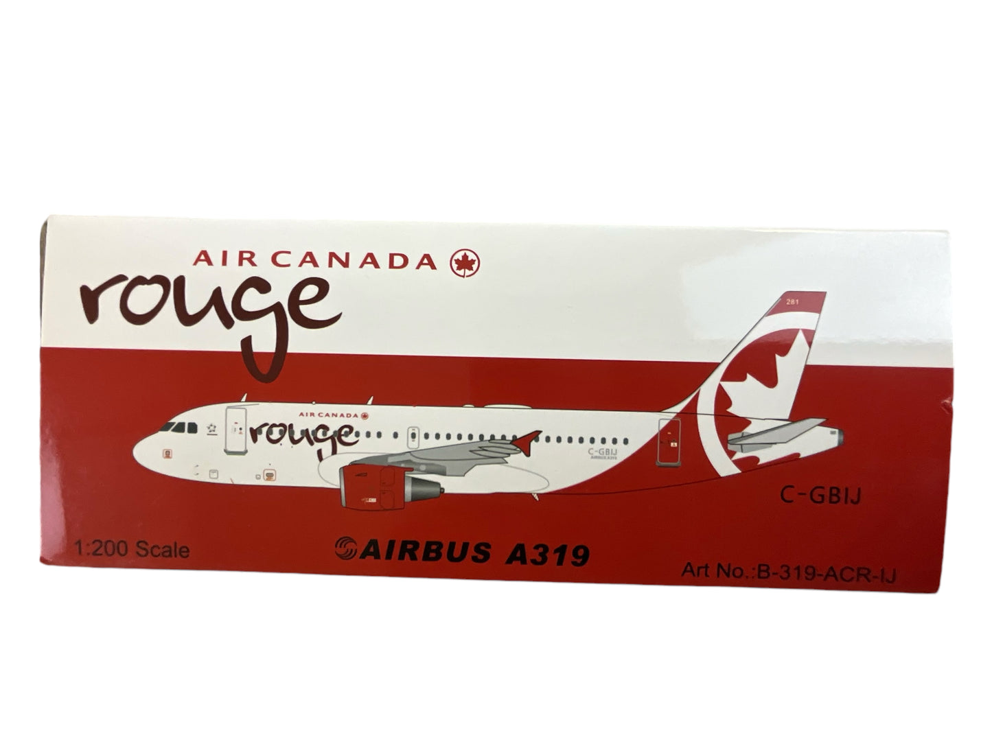 1/200 (Inflight200) B-Models (B-319-ACR-IJ) Airbus A319-114 (C-GBIJ) Air Canada - Rouge (Limited Edition)