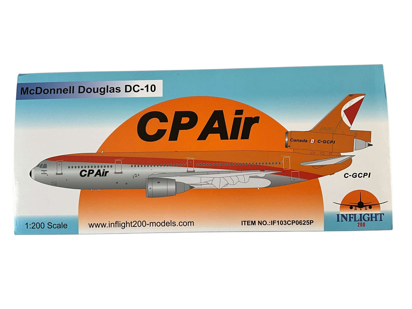 1/200 Inflight200 (IF103CP0625P) McDonnell Douglas DC10-30ER (C-GCPI) "Empress of Honolulu"CP Air (Limited Edition of Only 144) 2025 Release
