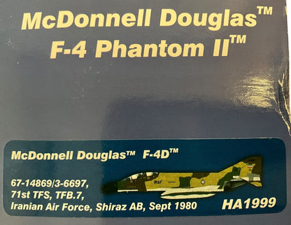 1/72 HobbyMaster (HA1999) McDonnell Douglas F4D Phantom II (67-14869/3-6697) Shiraz AB, Sept 1980, 71st TFS, TFB.7, Islamic Republic of Iran Air Force (Limited Edition)