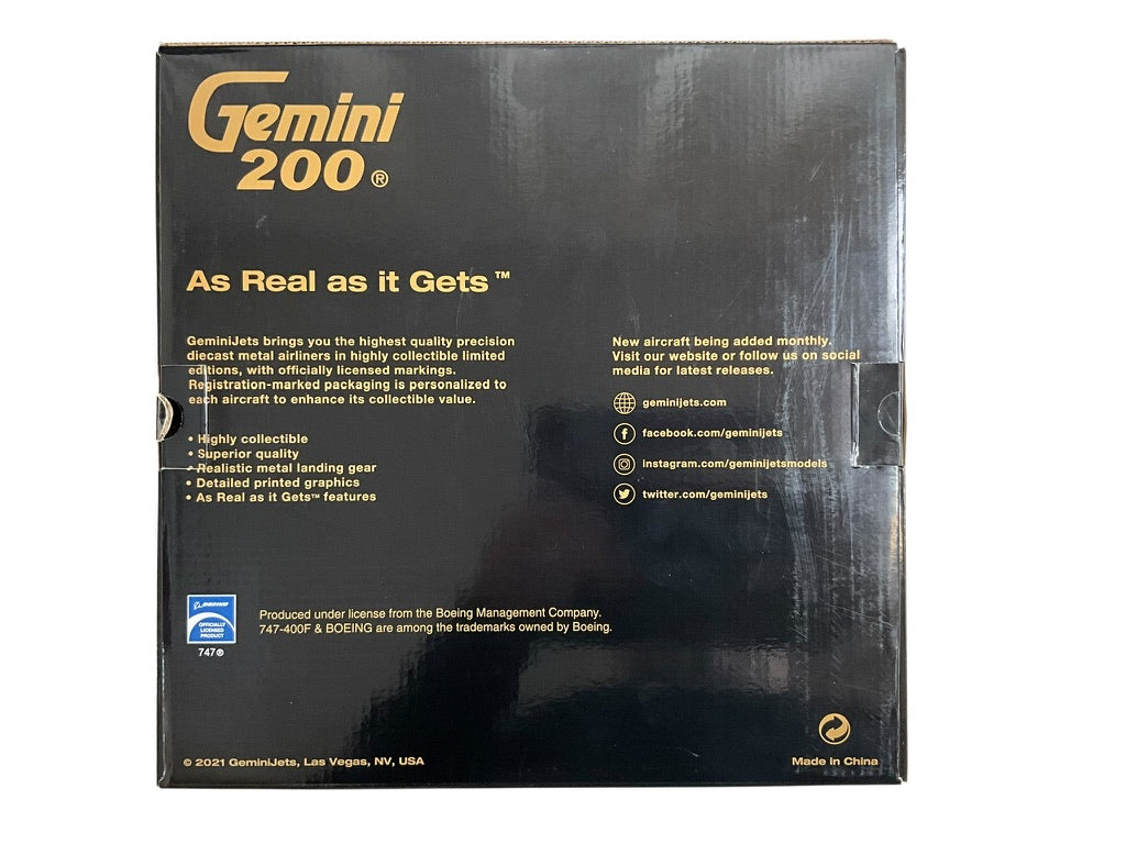 1/200 Gemini200 (G2ABW934) Boeing B747-400F (VP-BIM) "ABC pharma" (Interactive Series) AirBridge Cargo (limited Edition) 2021 Release