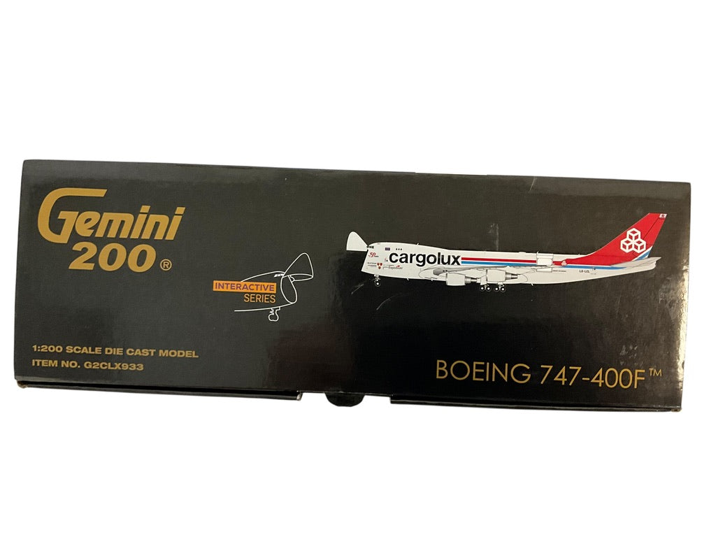 1/200 Gemini200 (G2CLX933) Boeing B747-400ERF (LX-LCL) "Interactive Series" Cargolux (Limited Edition) 2021 Release