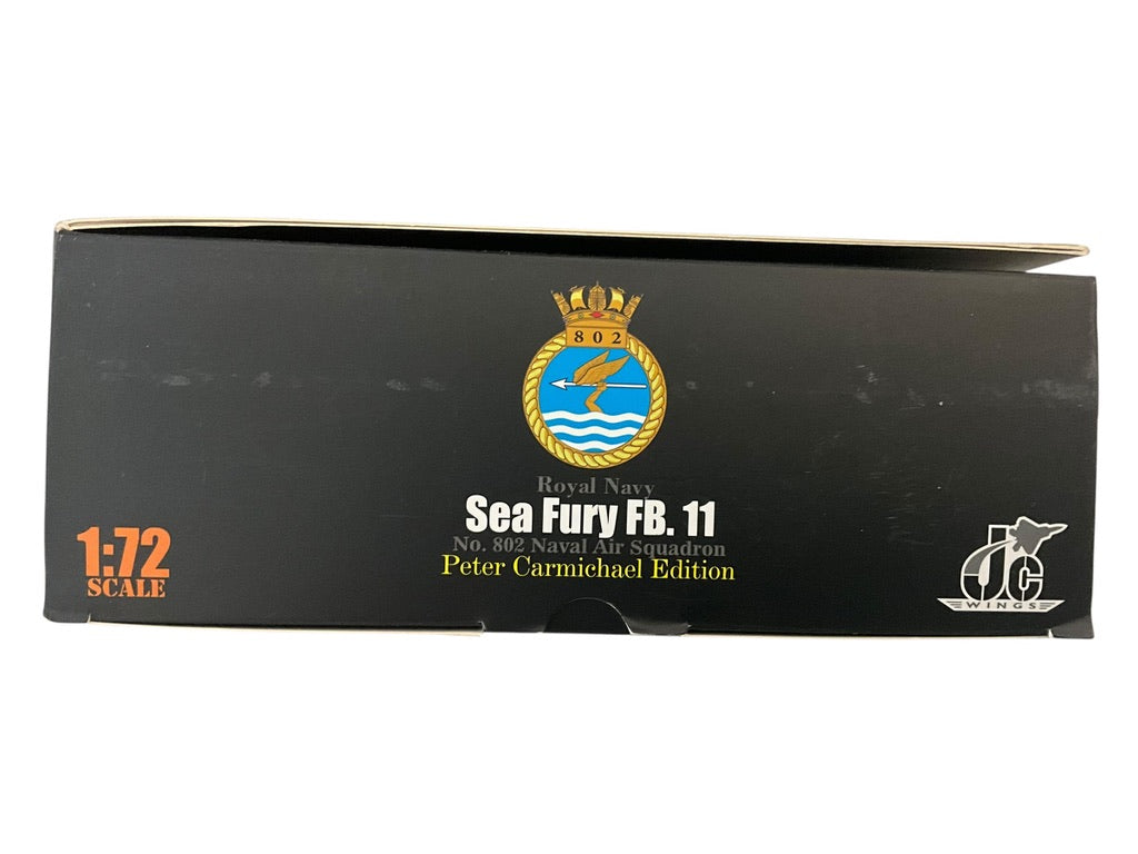 1/72 JC Wings (JCW-72-SFURY-001) Hawker Sea Fury FB.11 (114 / WJ232) flown by Korean War Mig15 Killer Peter "Hoagy" Carmichael, 802 Naval Air Sqdn, Royal Nay (Limited Edition of Only 600)