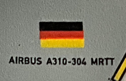 1/200 Gemini200 (G2GAF863) Airbus A310-304MRTT (10+25) "Hermann Kohl" Lo-Vis Grey Livery Lufttransportgeschwader 62, or LTG 62 at Wunstorf Air Base, Deutsche Bundes Luftwaffe (Limited Edition) 2020 Release