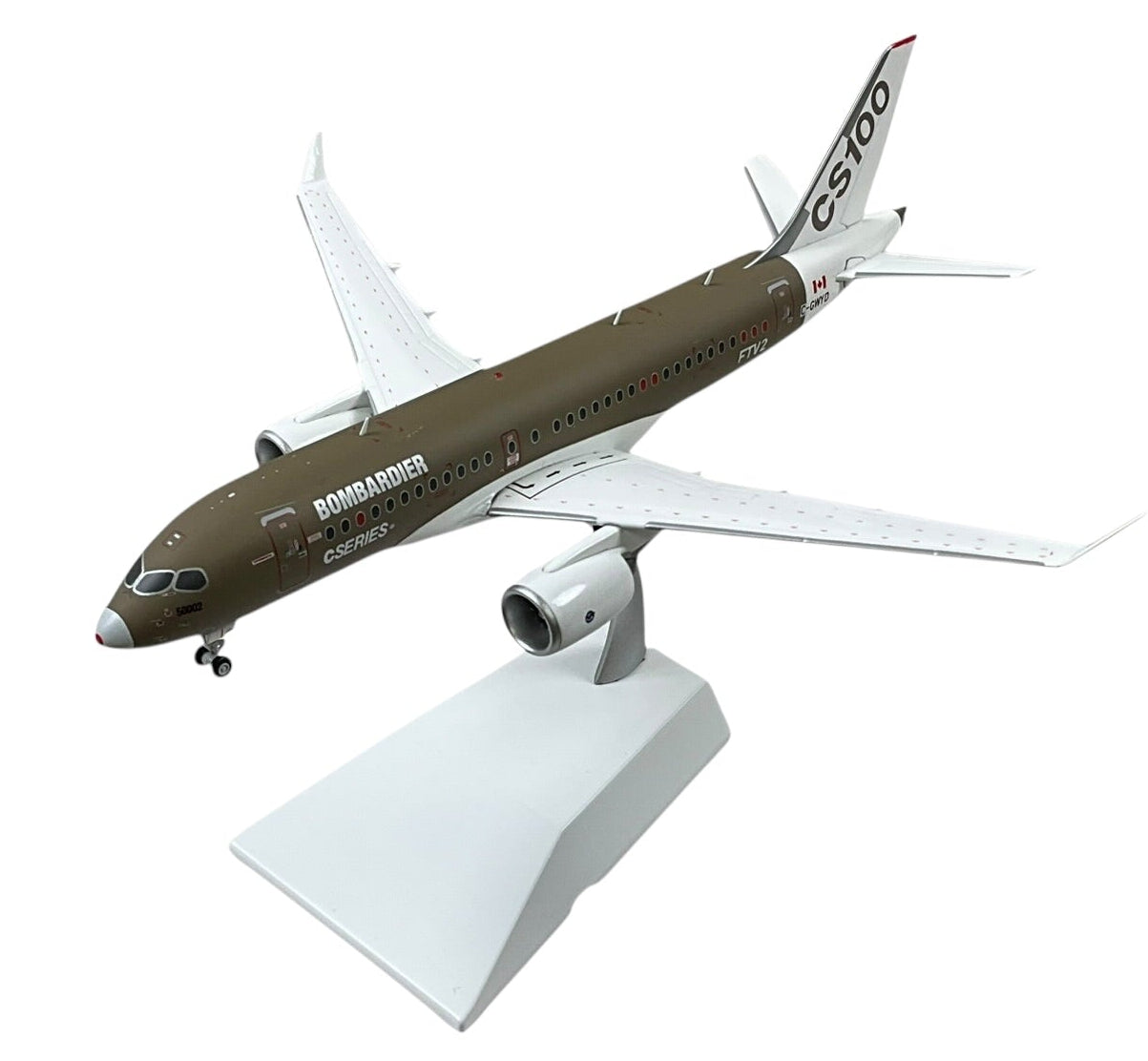 1/200 JC Wings (LH2056) Bombardier CS100 C-Series (C-GWYD) "FTV2" Primer Livery. Bombardier (Limited Edition)