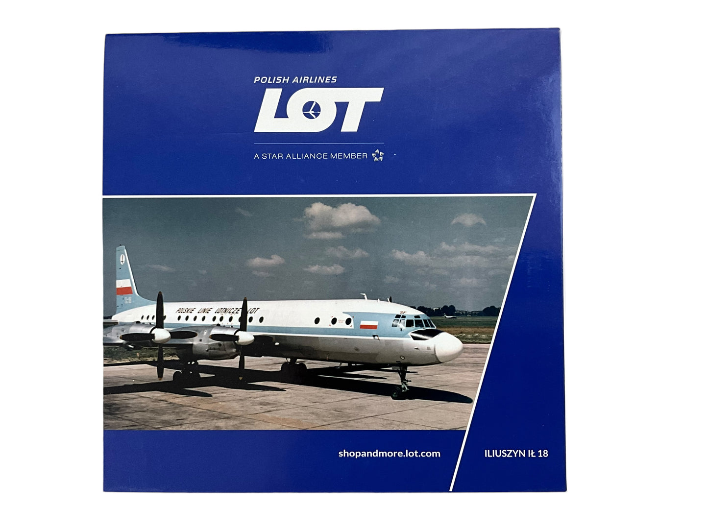 1/200 Herpa (HE572446) Iliuszyn IL18 (SP-LSF) !sr Communist Livery LOT Polish Airlines (Limited Edition)