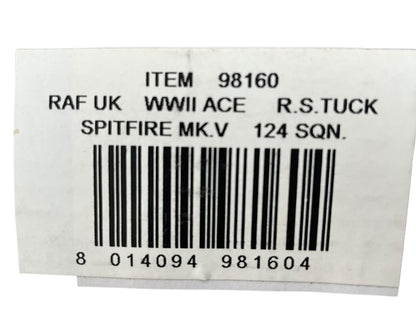 1/48 Armour/Franklin Mint (98160) Supermarine Spitfire MK.V (RS+T) flown by WWII Ace W/C R.S. Tuck 124 Sqdn R.A.F. (Limited Edition)
