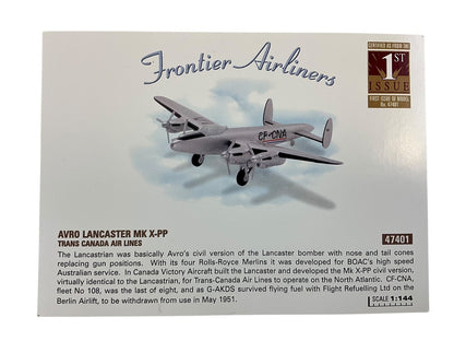 1/144 CORGI (47401) AVRO LANCASTER MK-X-PP (CF-CNA) TRANS-CANADA AIRLINES 1943-1947