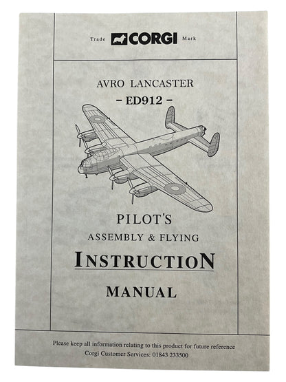 1/72 Corgi (AA32615) Avro Lancaster (ED912 / AJ+N) Flown by P/O Les Knight "Operation Chastise" Eder Dam Raid 617 Sqdn R.A.F. (Limited Edition #1063 of ONLY 1501)