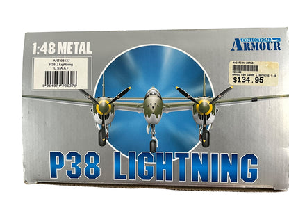 1/48 Armour/Franklin Mint (ART.98137/B11B283) Lockheed P38L-1 Lightning (44-24843 / 100) "Putt Putt Maru" Col. Charles McDonald (27 Kills) 475th F.G. 5th AF U.S.A.A.F. , Clark Field, Phillipines March 1945 WWII (Limited Edition)