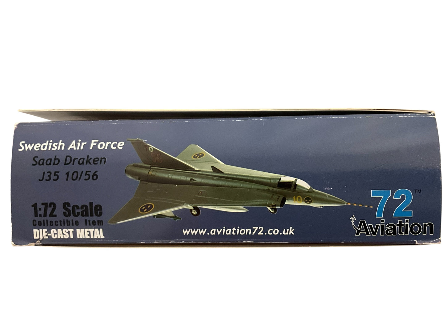 1/72 Aviation72 (AV72-41-001) Saab J35 Draken (10/56) Linkoping-Malmen Sweden 2010, Swedish Air Force (Limited Edition)