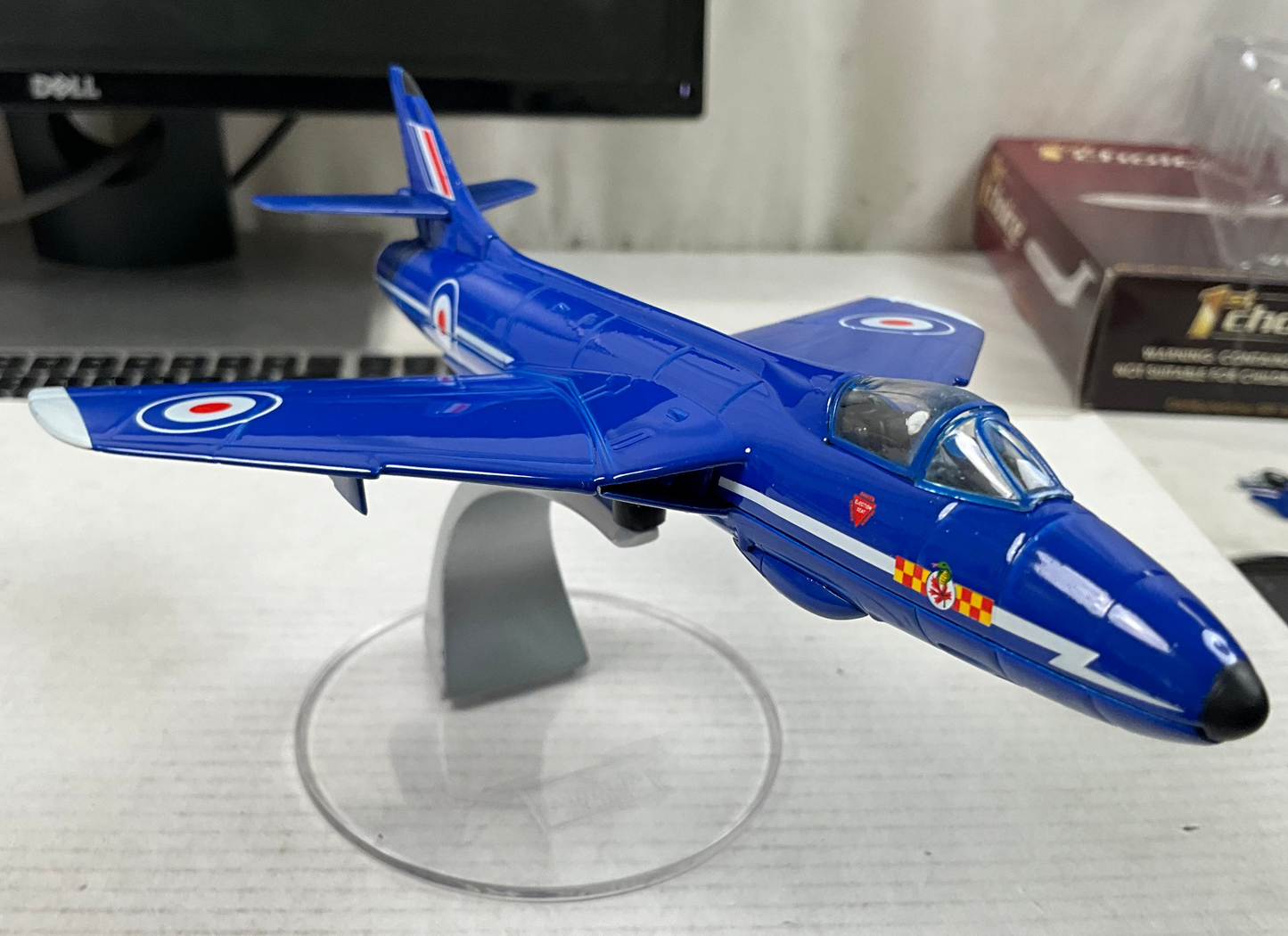 1/72 Corgi (AA32701) Hawker Hunter F Mk.6 flown by S/L Brian Mercer of the "Blue Diamonds" at  Leconfield, Lincolnshire 1961-62, 92 Sqdn R.A.F. (Limited Edition #2081 of Only 4000)