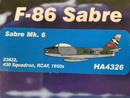 1/72 Hobbymaster (HA4326) North American F86E Sabre (Canadair CL13 Mk.6) [234622] 430 "Silver Falcon" Sqdn R.C.A.F. 1950's (Limited Edition)