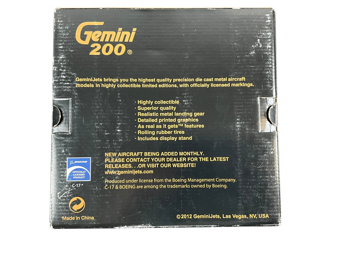 1/200 Gemini200 (G2CAF273) Boeing (C-17A) CC177 Globemaster III (177703) - CAF Low Vis Gray Livery - 429 Buffalo Sqdn - Canadian Armed Forces (Limited Edition) 2012 Release