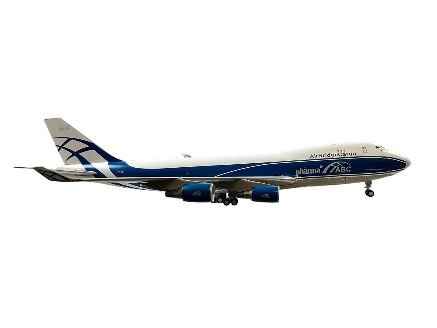 1/200 Gemini200 (G2ABW934) Boeing B747-400F (VP-BIM) "ABC pharma" (Interactive Series) AirBridge Cargo (limited Edition) 2021 Release
