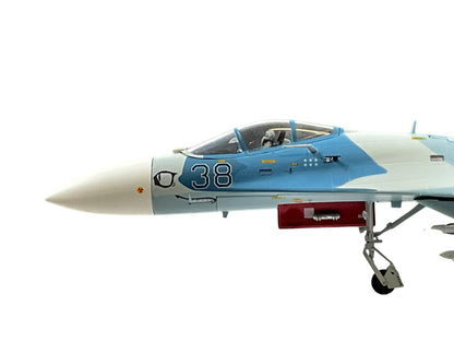 1/72 (Witty Wings) Sky Guardians (WTW-72-014-007) Sukhoi SU27 Flanker-B (Blue 38) "Evil Eye" 3-Tone Blue Splinter Pattern Camo, Russian Air Force (Limited Edition)