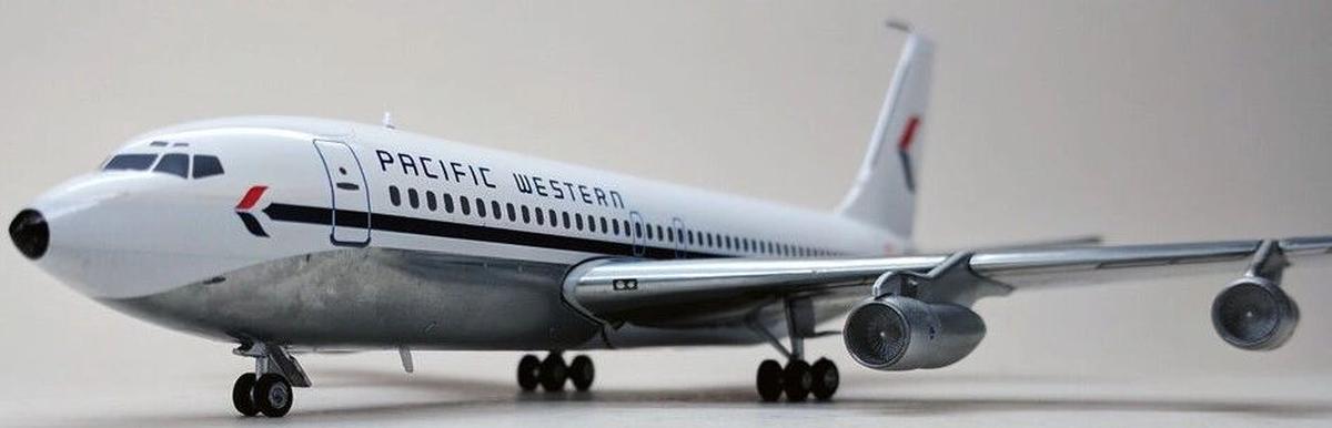 1/200 AeroClassics (WE-PWA-0117) Boeing B707-138BN (C-FPWV) - PWA !st Livery - Pacific Western Airlines (Limited Edition)