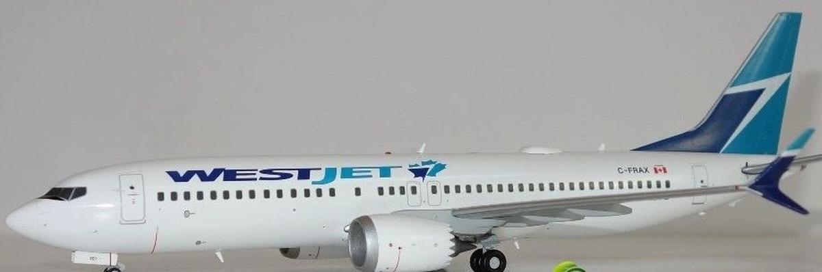 1/200 GEMINI200 BOEING B737-MAX8 WESTJET AIRLINES 2017 Release