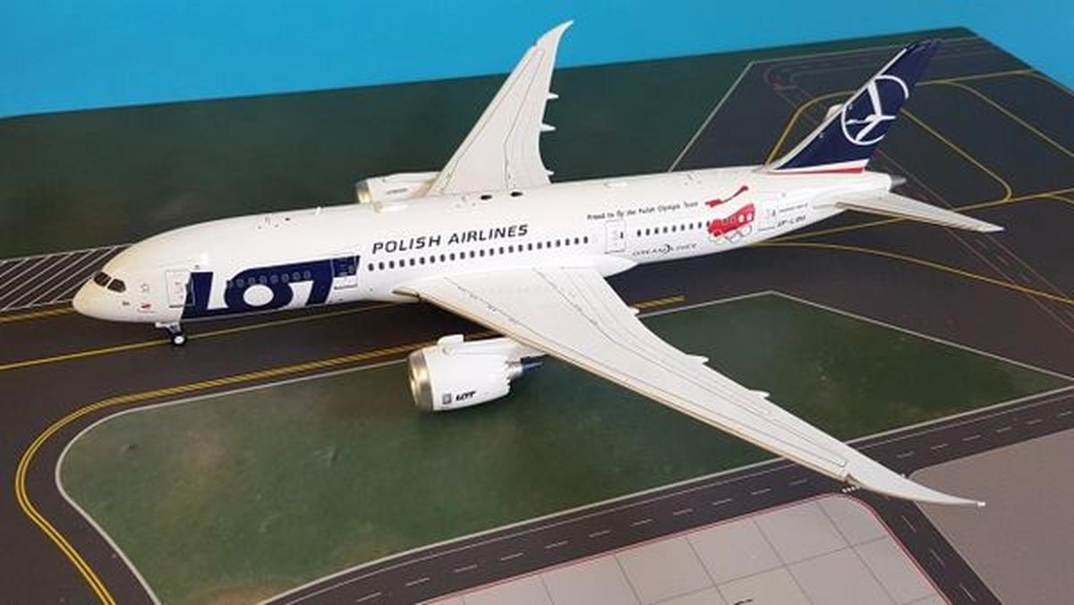 1/200 INFLIGHT200 BOEING B787-8 DREAMLINER LOT POLISH AIRLINES 2018 WINTER OLYMPICS