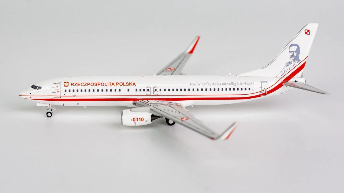 1/400 NG-MODELS (NG58028) BOEING B737-800 (0110) POLISH-AIRFORCE (RZECZPOSPOLITA-POLSKA) * MARSHAL PILSUDSKI * (LIMITED EDITION)