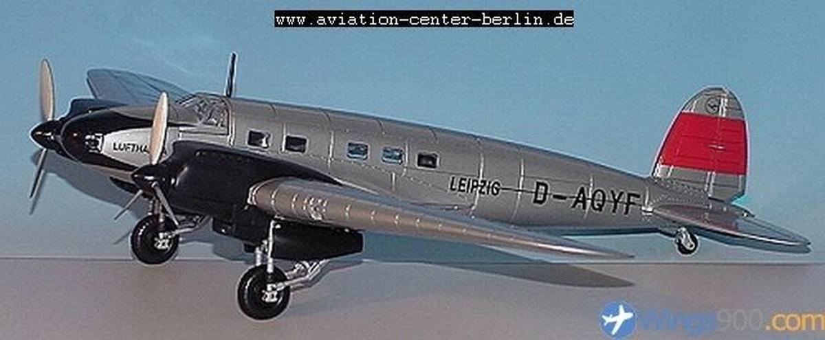 1/48 FRANKIN-MINT/ARMOR (B11E313) HEINKEL HE111 (D-AQYF) * LEIPZIG * LUFTHANSA (2nd-LIVERY THIRD-REICH) 1936-1945 (LIMITED EDITION of ONLY 750)