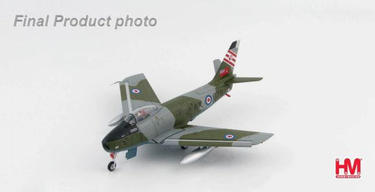 1/72 HOBBYMASTER (HA4309) CANADAIR CL13 SABRE MK-6 (23679) R.C.A.F. No.2 FIGHTER WING 421 "RED INDIAN" SQDN GROSTENQIN, FRANCE 1956-1963 (LIMITED EDITION of ONLY 800)