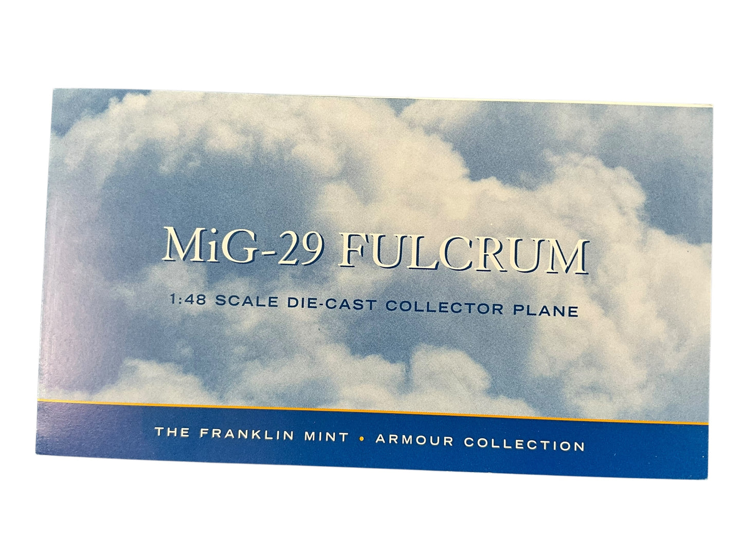 1/48 Franklin Mint/Armour (B11C996) MiG29A Fulcrum (29+20) 1.JagdStaffel, JG73 "Steinhoff", Deutsch Bundes Luftwaffe, m, Laage, Germany (Limited Edition)