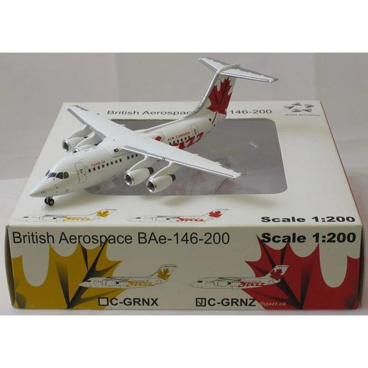 1/200 JC-WINGS AVRO/BAe146-200 AIR CANADA JAZZ RED MAPLE-LEAF (LIMITED EDITION)