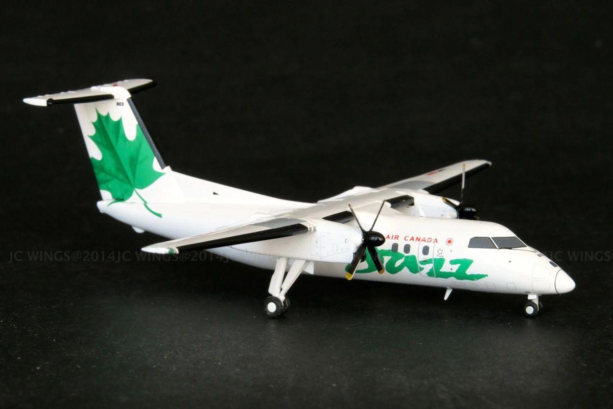 1/200 JC-WINGS BOMBARDIER (DHC8-102) DASH8 AIR CANADA JAZZ GREEN MAPLE-LEAF