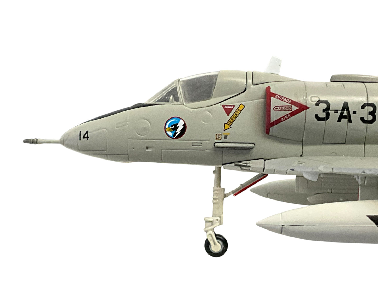1/72 HobbyMaster (HA1419) Douglas A4Q Skyhawk (3A-314) flown by Lt. Marcelo Gustavo Marquez, Falklands May 1982, 3 Escuadrilla de Caza y Ataque, Armada Argentina (Limited Edition of Only 700)