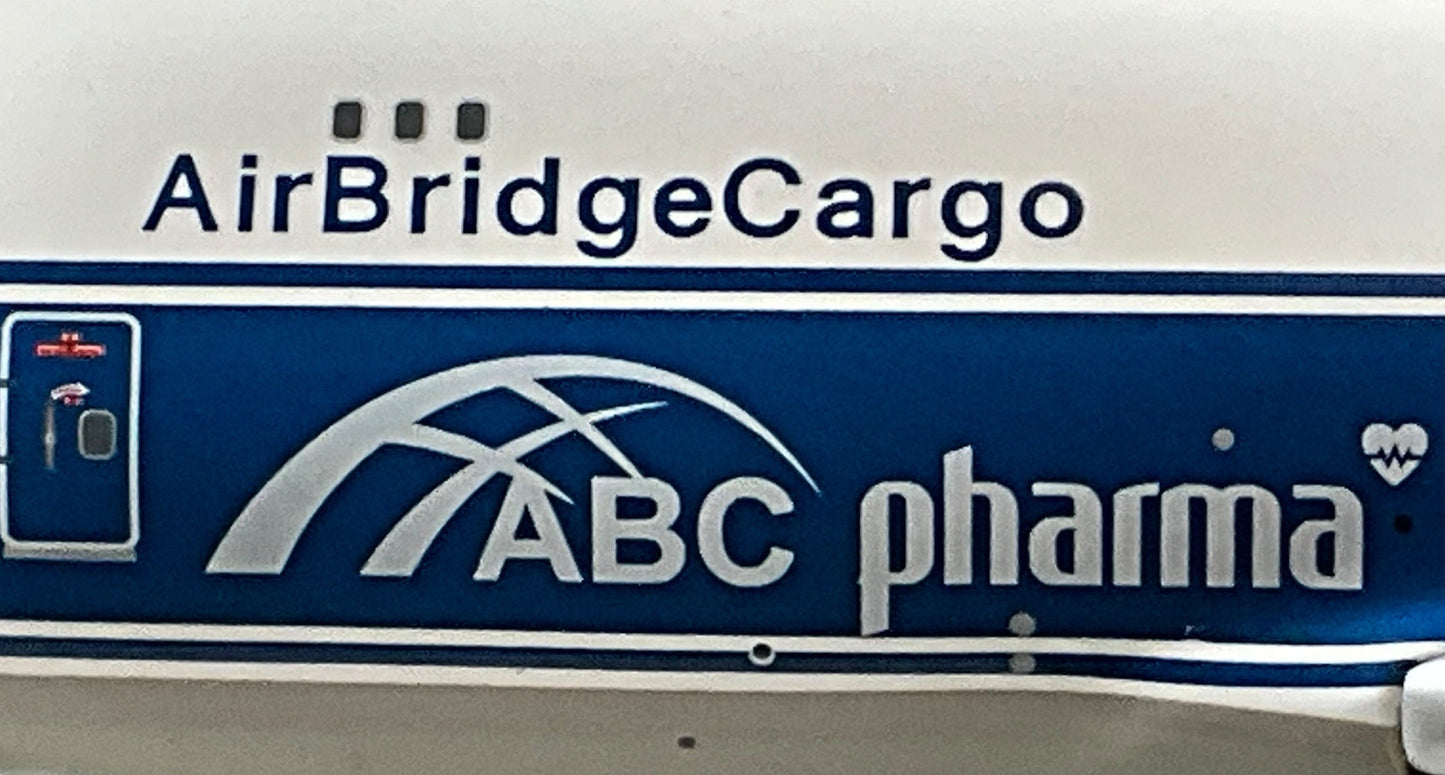 1/200 Gemini200 (G2ABW934) Boeing B747-400F (VP-BIM) "ABC pharma" (Interactive Series) AirBridge Cargo (limited Edition) 2021 Release