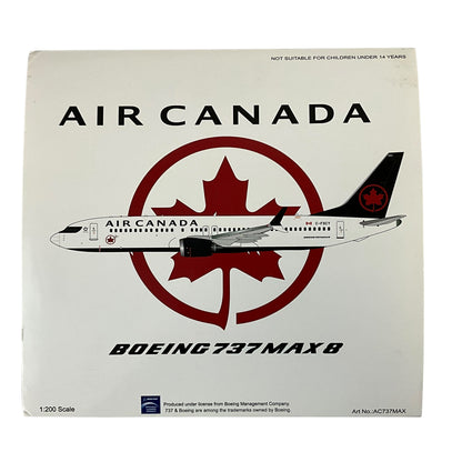 1/200 Inflight200 (AC737MAX)  Boeing B737-MAX8 (C-FSCY} Air Canada 2017 (Limited Edition)