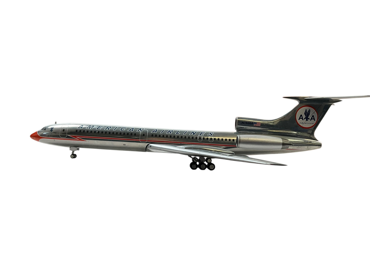 1/200 JC Wings (XX2736) Tupolev TU154M (N154AA) "A Fantasy Russian Airliner In American Flagship Livery" American Airlines (Limited Edition) 2018 Release