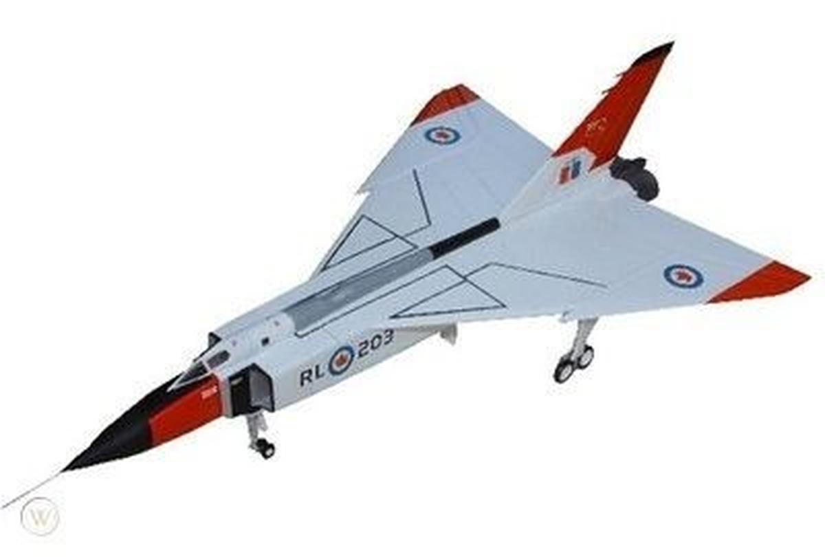 1/72 CANADIAN-WARPLANE-HERITAGE-MUSEUM (HOBBYMASTER) (CWH001) AVRO (CANADA) CF105 ARROW (25203) RL203 (LIMITED EDITION of 3000)