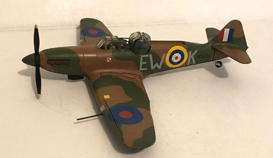 1/72 CORGI (AA39303) BOLTON-PAUL DEFIANT MK-1 (EW-K N3427) POLISH AIRFORCE 307-SQUADRON BATTLE OF BRITAIN 1940 (LIMITED EDITION of 1300)