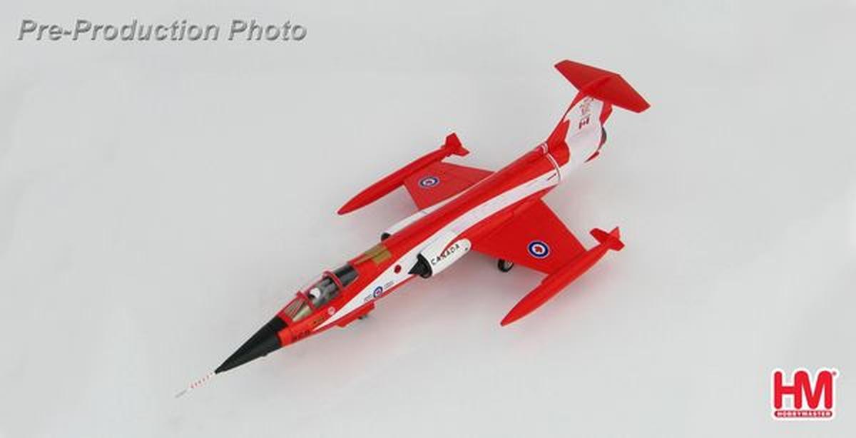 1/72 HOBBYMASTER (HA1037) CANADAIR CF104 STARFIGHTER (104868) C.A.F. 421-SQDN C.F.B. BADEN-SOELLINGEN, DEUTCHLAND (COKE-BOTTLE-VERSION) 1981 (LIMITED EDITION of XXX)