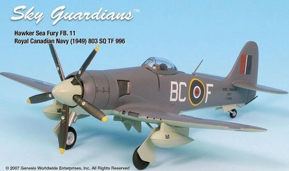 1/72 SKY-GUARDIANS (A02WTW72015-008) HAWKER SEA-FURY (BC-F) R.C.N.A.S. 803-SQDN H.M.C.S. WARRIOR 1949 (LIMITED EDITION).