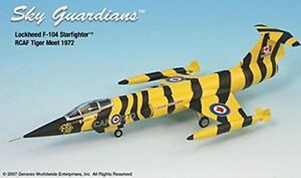 1/72 SKY-GUARDIANS (A02WTW72016-002 CANADAIR CF104 STARFIGHTER (104770) C.A.F. 439 "SABRE-TOOTHED-TIGER " SQDN CAMBRAI, FRANCE N.A.T.O. TIGER-MEET 1972 (LIMITED EDITION)