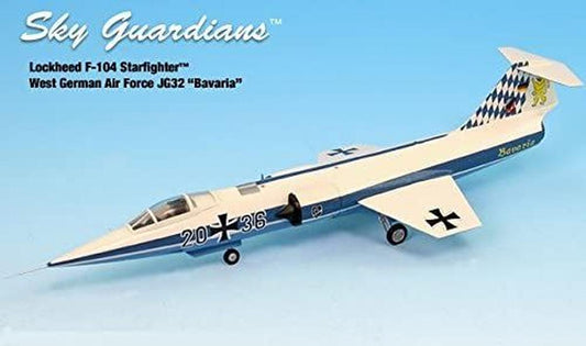 1/72 SKY-GUARDIANS (WTW72016001) MESSERSCHMIDT-BOLKOW F104G STARFIGHTER (20-36 c/n 683-2043) "BAVARIA " DEUTCHE BUNDES LUFTWAFFE JBG32 " 25th ANNIVERSARY " LECHFELD A.B., BAYERN, DEUTCHLAND July-26, 1983 (LIMITED EDITION)