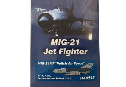 1/72 HobbyMaster (HA0115) Mikoyan MiG21MF (9111) Lo-Vis NATO Grey Camo 2002 Poznan-Kresiny, 3 ELT, Polish AirForce (Limited Edition)