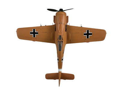 1/48 Armour/Franklin Mint (ART.98031/B11B224) Focke Wulf FW190-A4 Dessert Cammo, flown by Gruppenkommandeur Jagdgeschwader 11 (JG 11—11h Fighter Wing) Adolf Dickfeld (136 Kills) II./JG 2, Deutsche Reich Luftwaffe, Tunísia 1943 (Limited Edition)