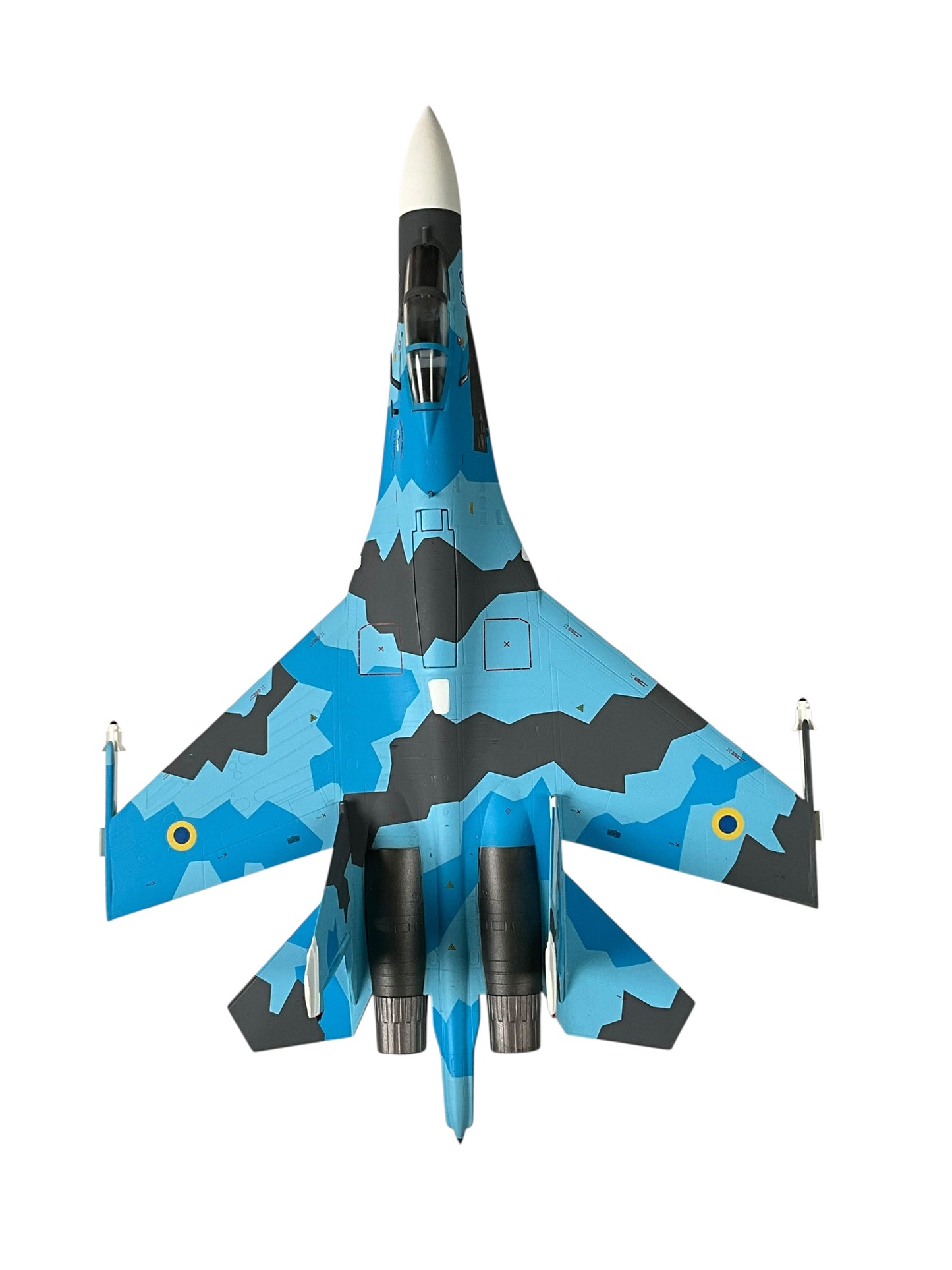1/72 JC Wings (JCW-72-SU27-001) Sukhoi SU27 Flanker (Blue 08) Sky Blue Splinter Pattern Camo 831 Tactical Aviation Brigade, Ukraine Air Force (Limited Edition #599 of Only 720) 2022 Release