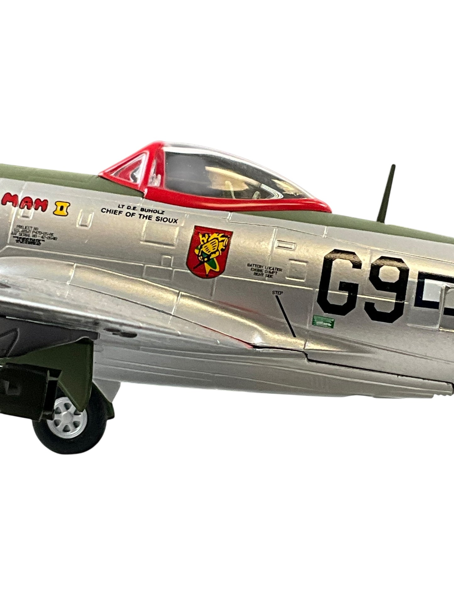 1/48 Armour/Franklin Mint (98144) Republic P47D Thunderbolt (227316) "CHIEF-SKI-U-MAH II" flown by Lt. D.E. Buholz "Chief of the Sioux" 509FS 405FG U.S.A.A.F. (Limited Edition)