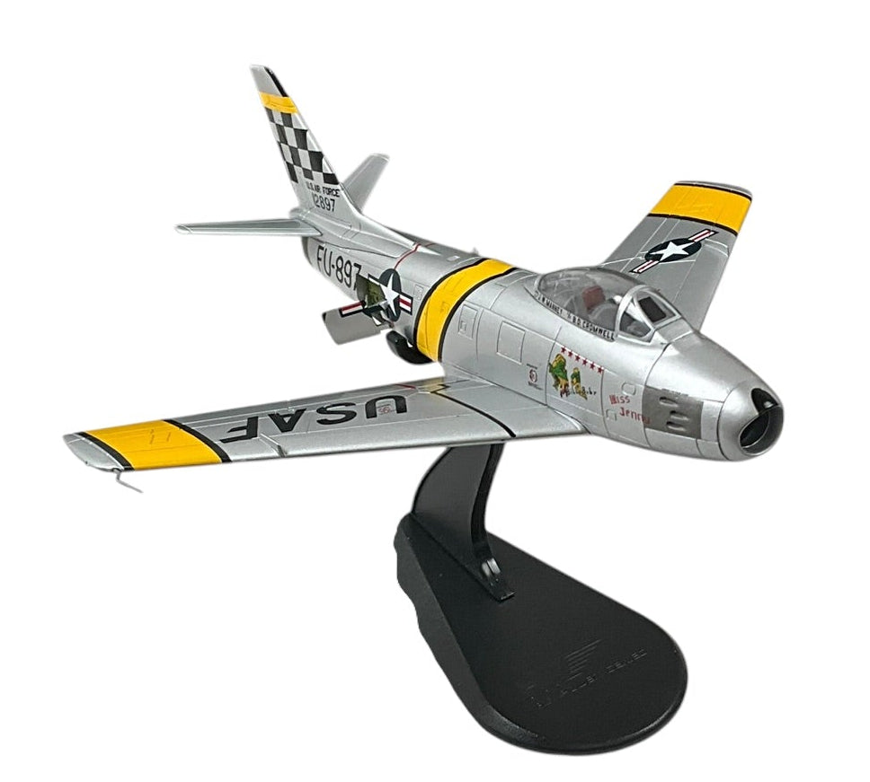 1/72 HobbyMaster (HA4301) North American F86F Sabre (FU897 c/n 12897) "The Huff" flown by Lt. Jim Thompson (2 Kills) 1953 Suwon AB, South Korea, 39th FS, 51st FW,  U.S.A.F. (Limited Edition of 2000)