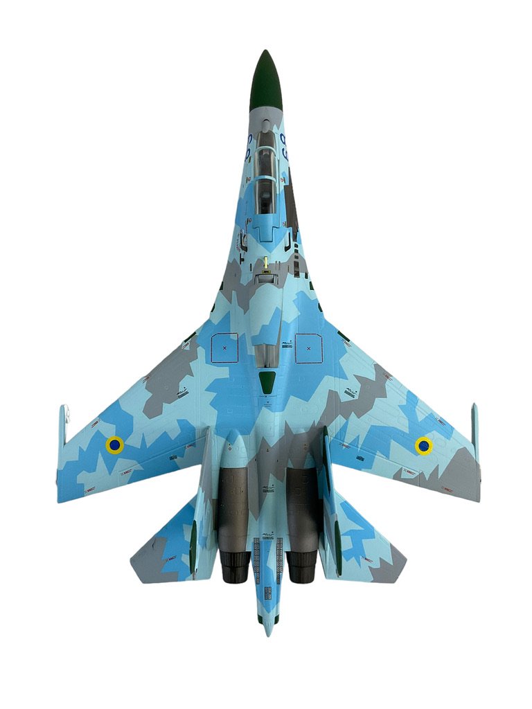 Ukrainian Air Force Sukhoi Su-27BUB Splinter Pattern JC Wings 1:72 Die Cast Model NIB