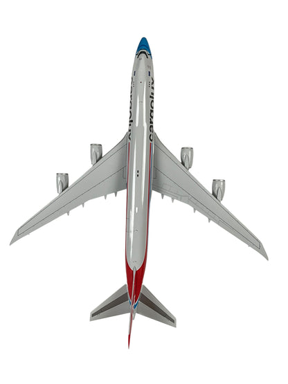 1/200 JC Wings (XX20079C) Boeing B747-8F (LX-VCF) "Not Without My Mask" (Interactive Series) Cargolux (Limited Edition) 2021 Release