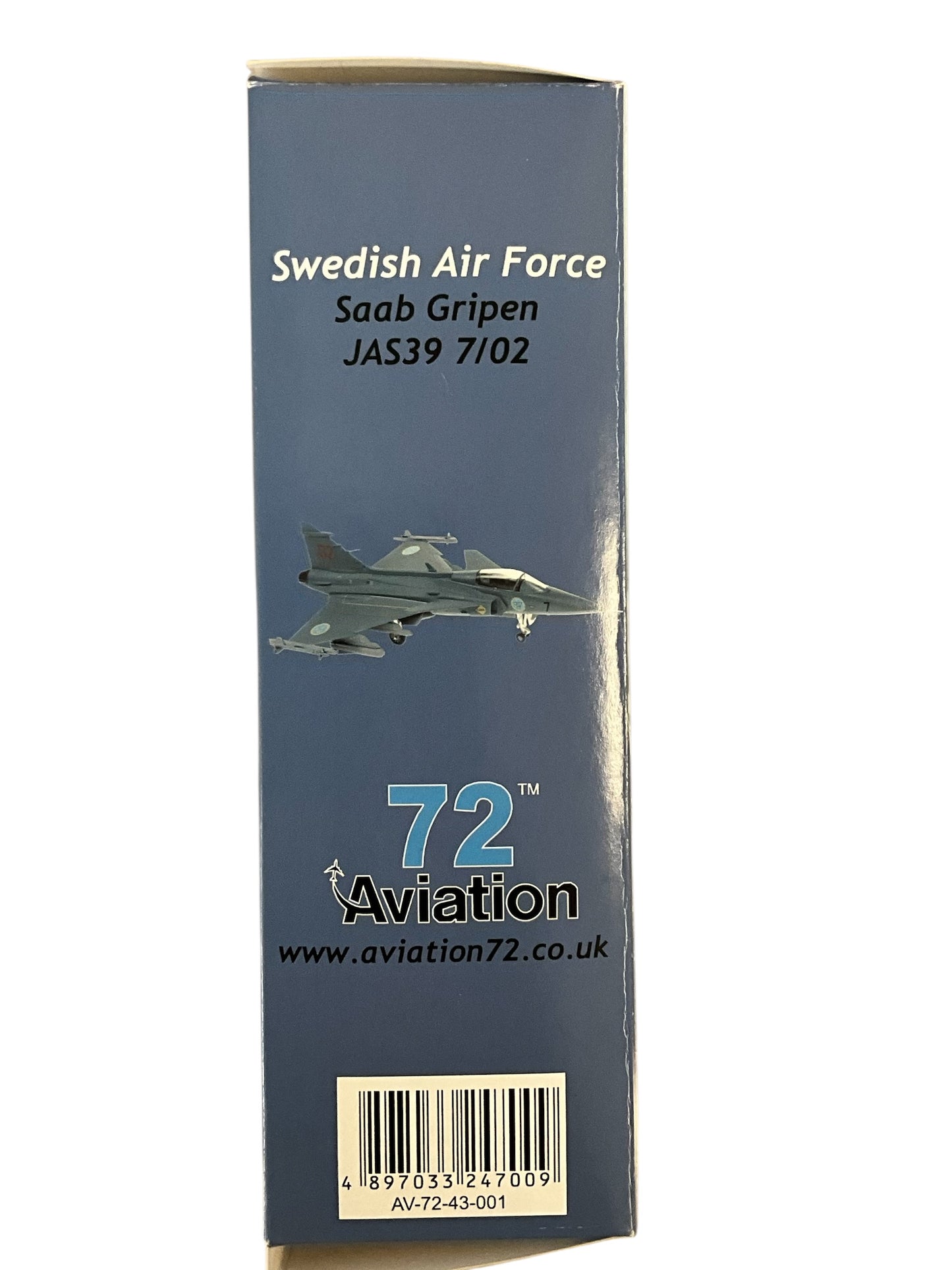 1/72 Aviation72 (AV72-43-001) Saab JAS39C Gripen (7/02) F7 Skaraborg Air Wing, Swedish Air Force (Limited Edition of 1068) 2015 Release