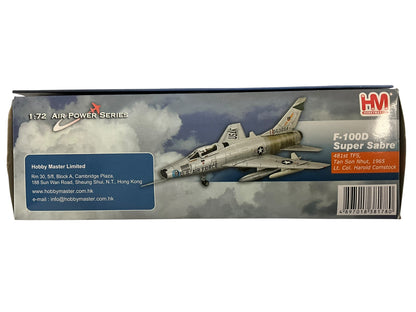 1/72 HobbyMaster (HA2101) North American F100D Super Sabre (053604) flown by Lt.Col. Harold E. Comstock July 1966 Bien Hoa AB, South Vietnam 481st TFS 27th TFW, U.S.A.F. (Limited Edition of 2500)