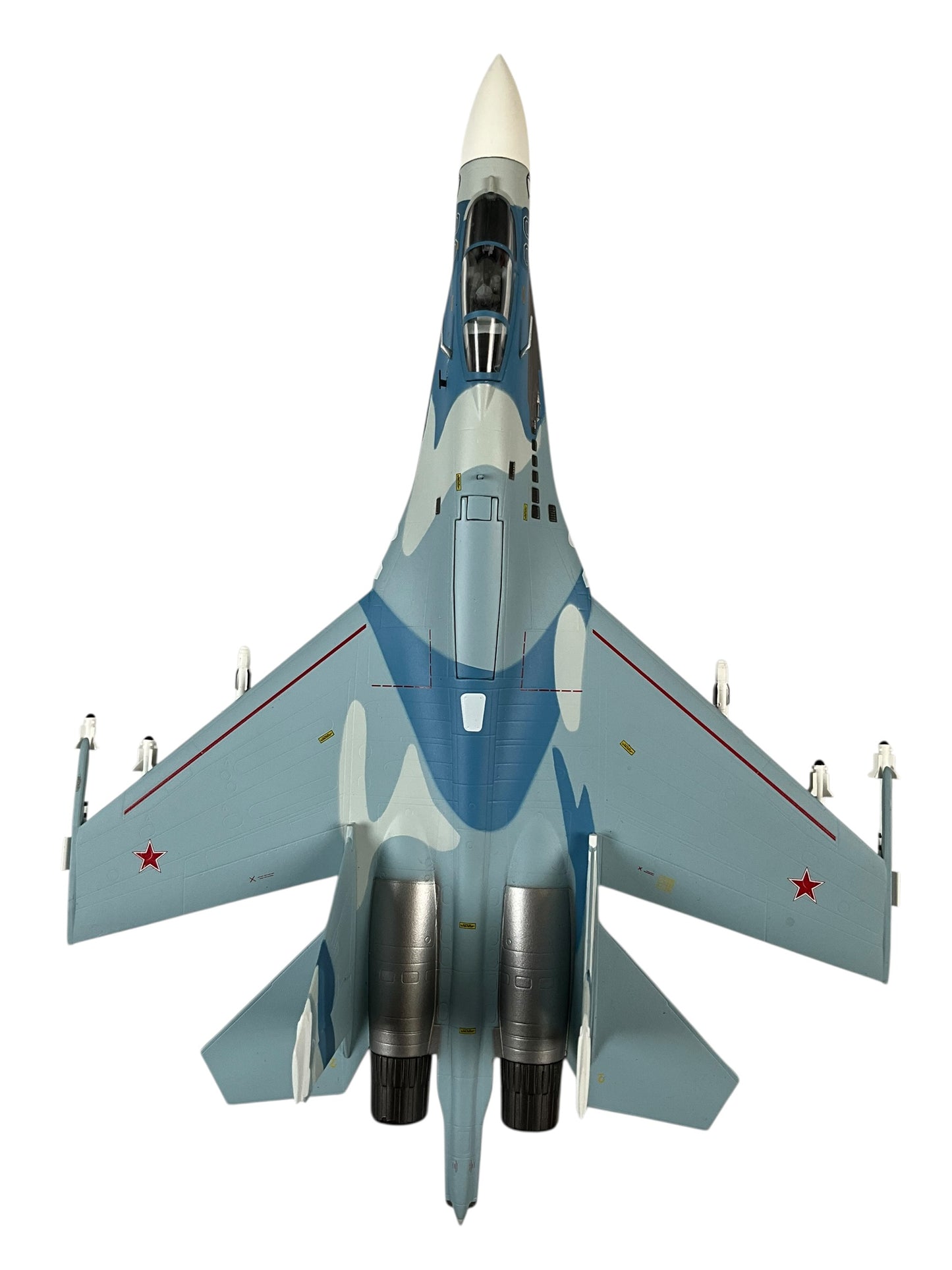 1/72 (Witty Wings) Sky Guardians (WTW-72-014-007) Sukhoi SU27 Flanker-B (Blue 38) "Evil Eye" 3-Tone Blue Splinter Pattern Camo, Russian Air Force (Limited Edition)