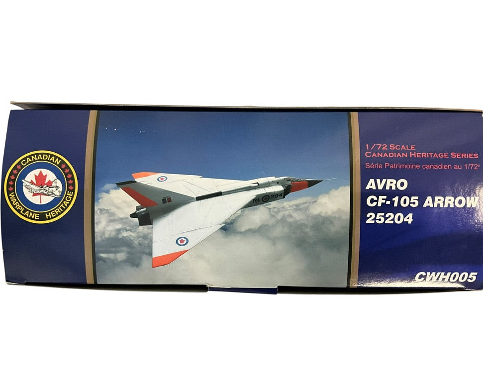 1/72 (HobbyMaster) Canadian Warplane Heritage Museum (CWH005) Avro (Canada) CF105 Arrow (25204) RL204 (Limited Edition of ONLY 1000)